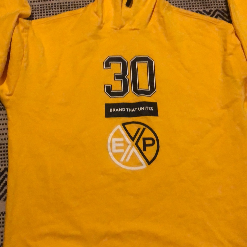 Yellow and black hoodie
